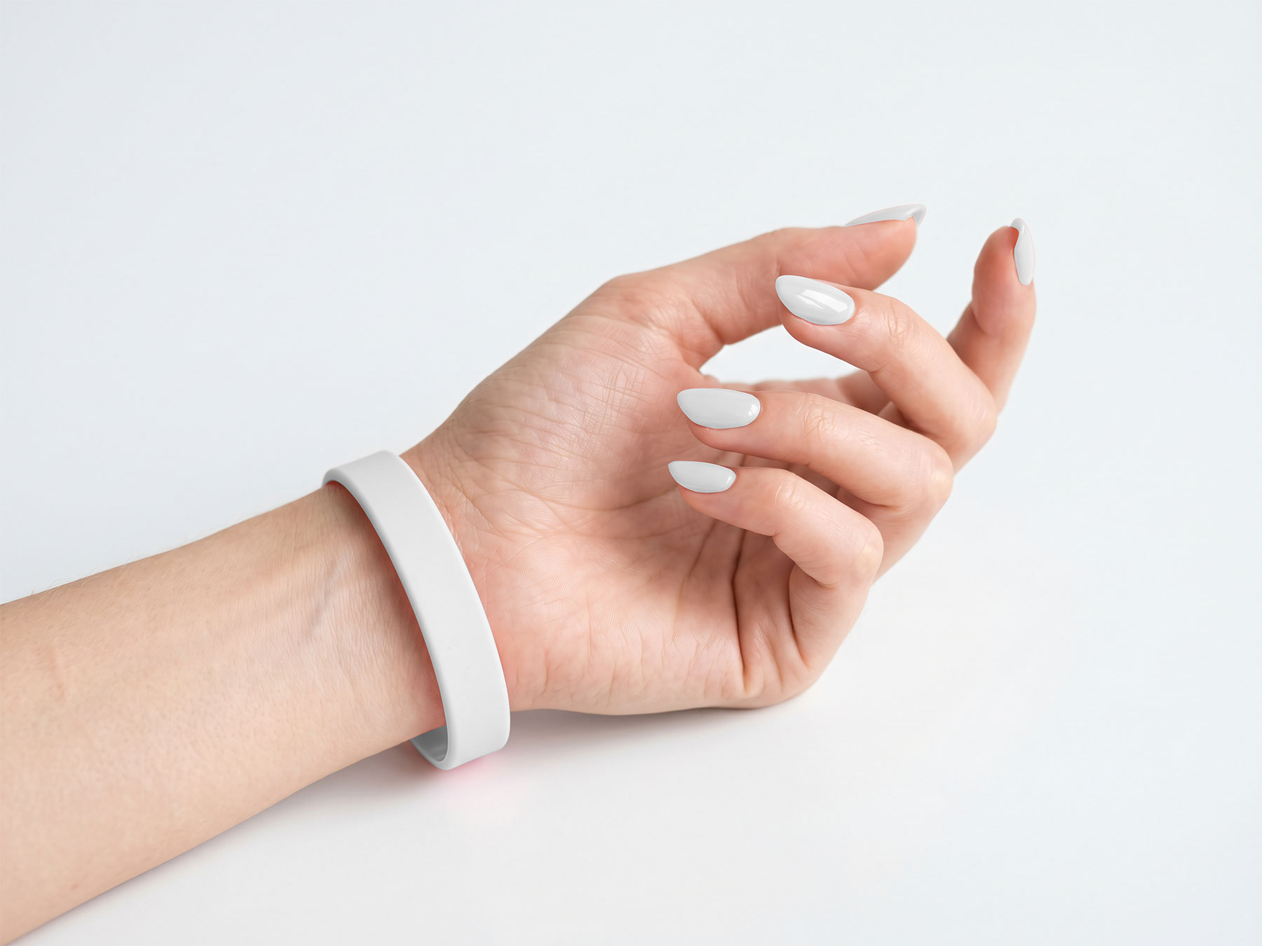 Free Silicone Wristband Mockup on Hand – Event Branding Display