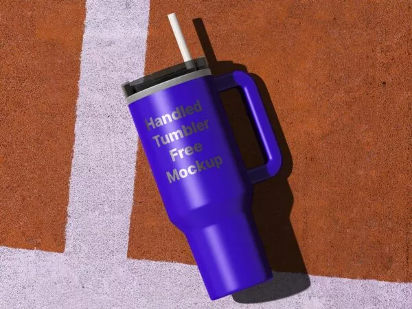 Handled Tumbler Free Mockup