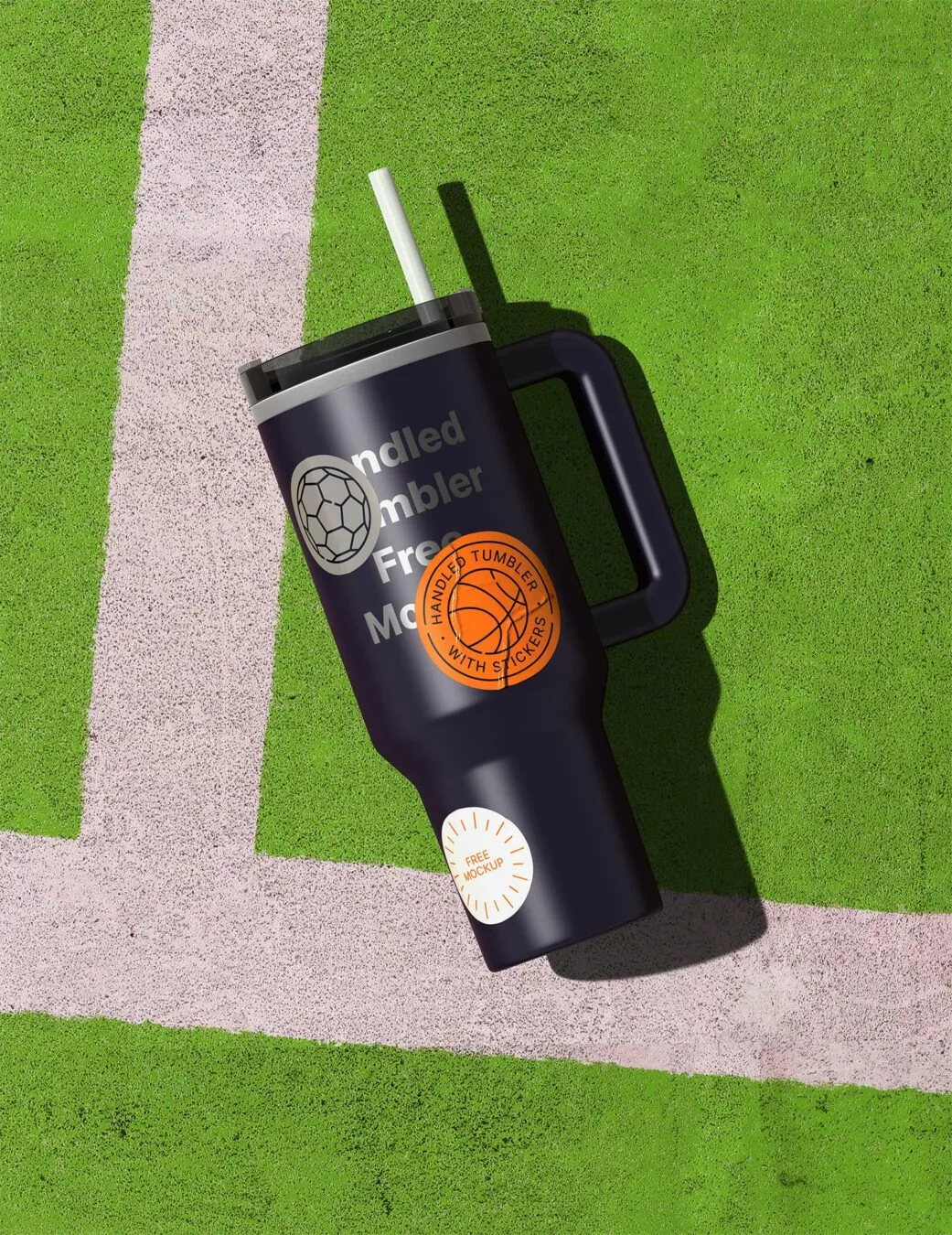 Handled Tumbler Free Mockup