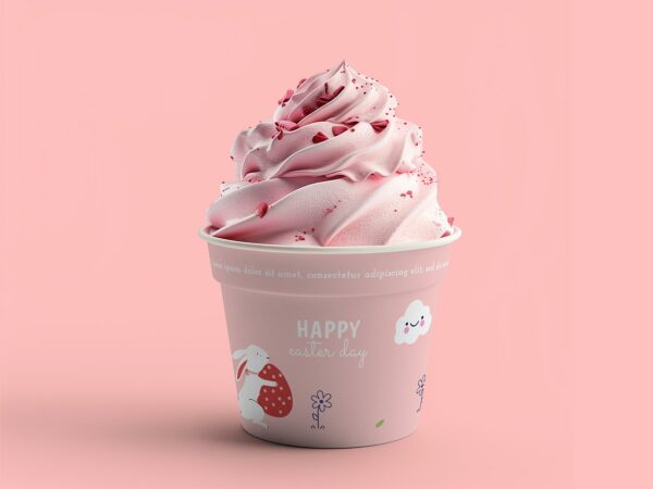 Ice Cream Paper Cup Free Mockup