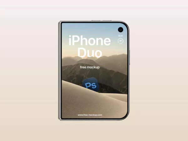 iPhone Duo Mockup (Free PSD)