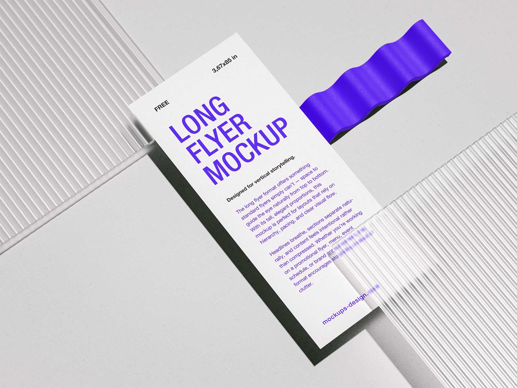 Long Vertical Flyer Free Mockups