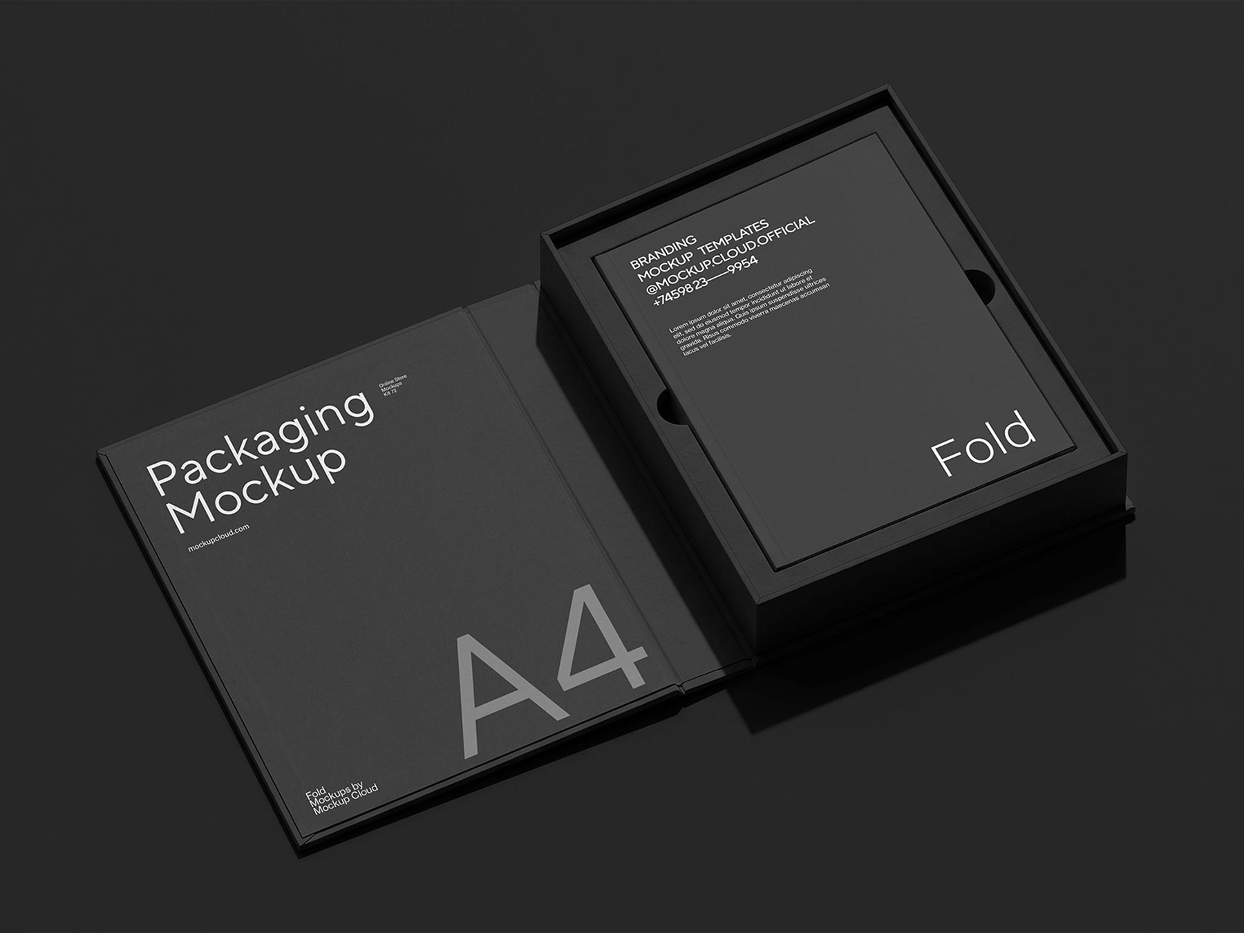 A4 Packaging Box Free Mockup