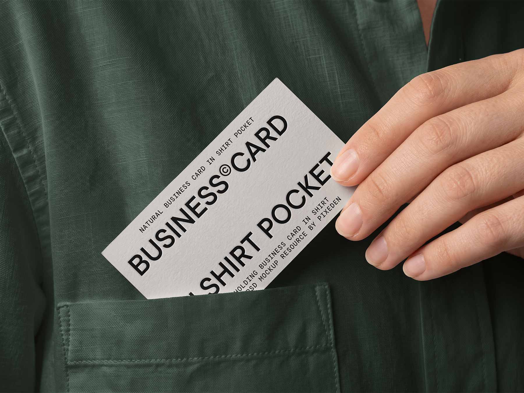 Business Card Mockup (Free PSD)
