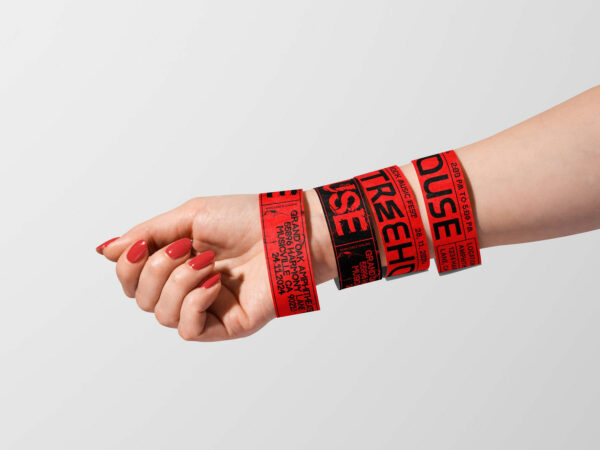Event Wristband Free Mockup on Arm