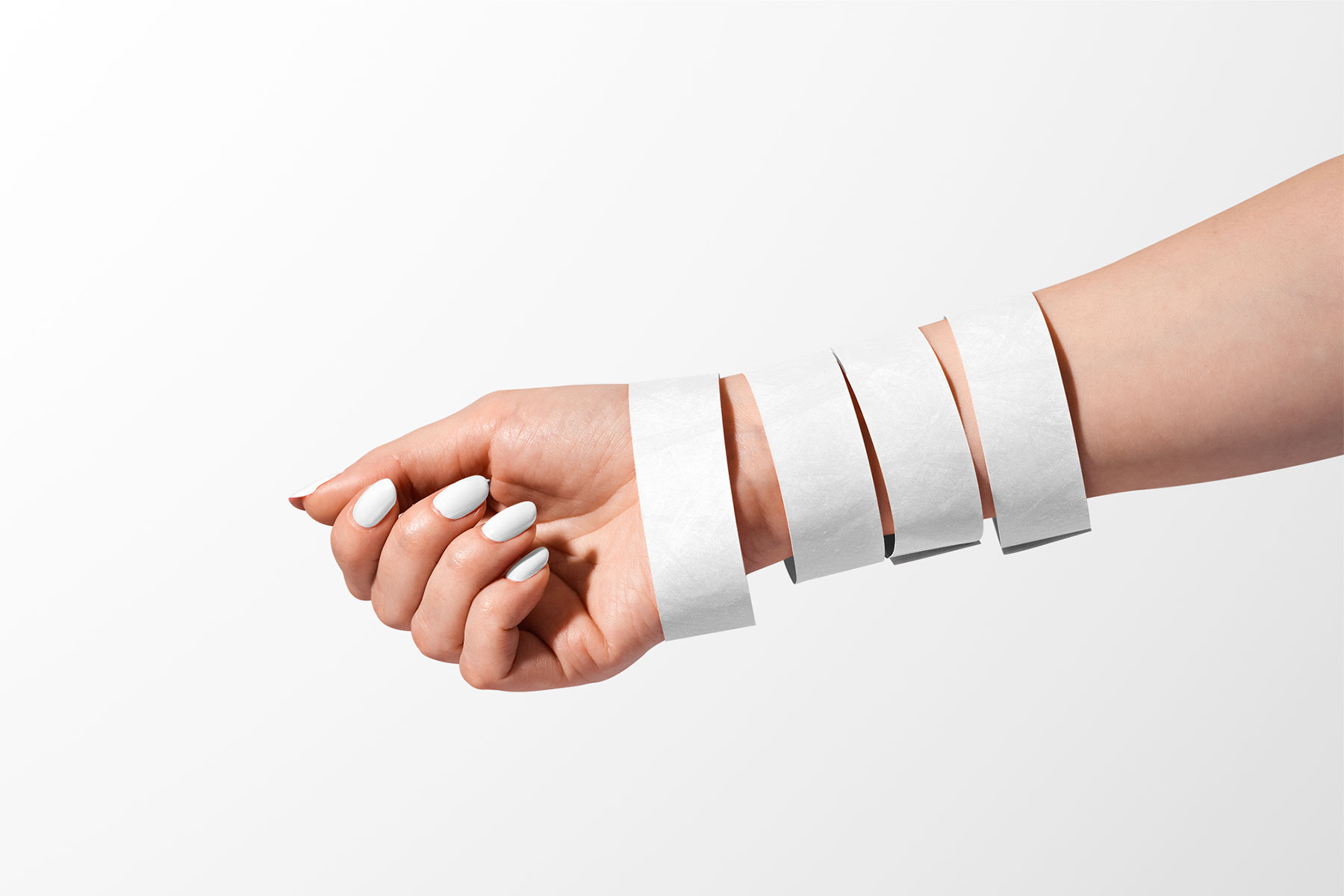 Event Wristband Free Mockup on Arm