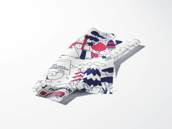 Folded Tissue Paper Mockup (Free PSD)