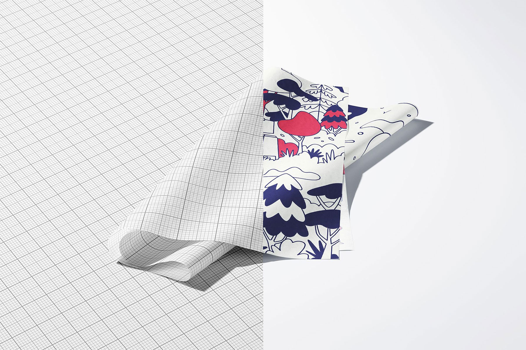 Folded Tissue Paper Mockup (Free PSD)
