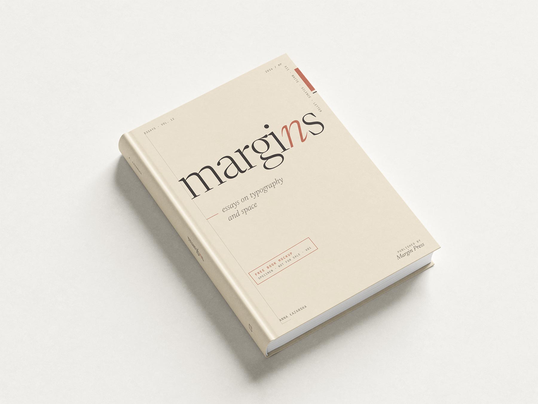 Free Book Mockup Set – Hardcover Cover & Inner Page Layouts