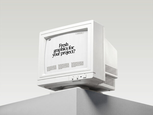 Free CRT Monitor Mockup