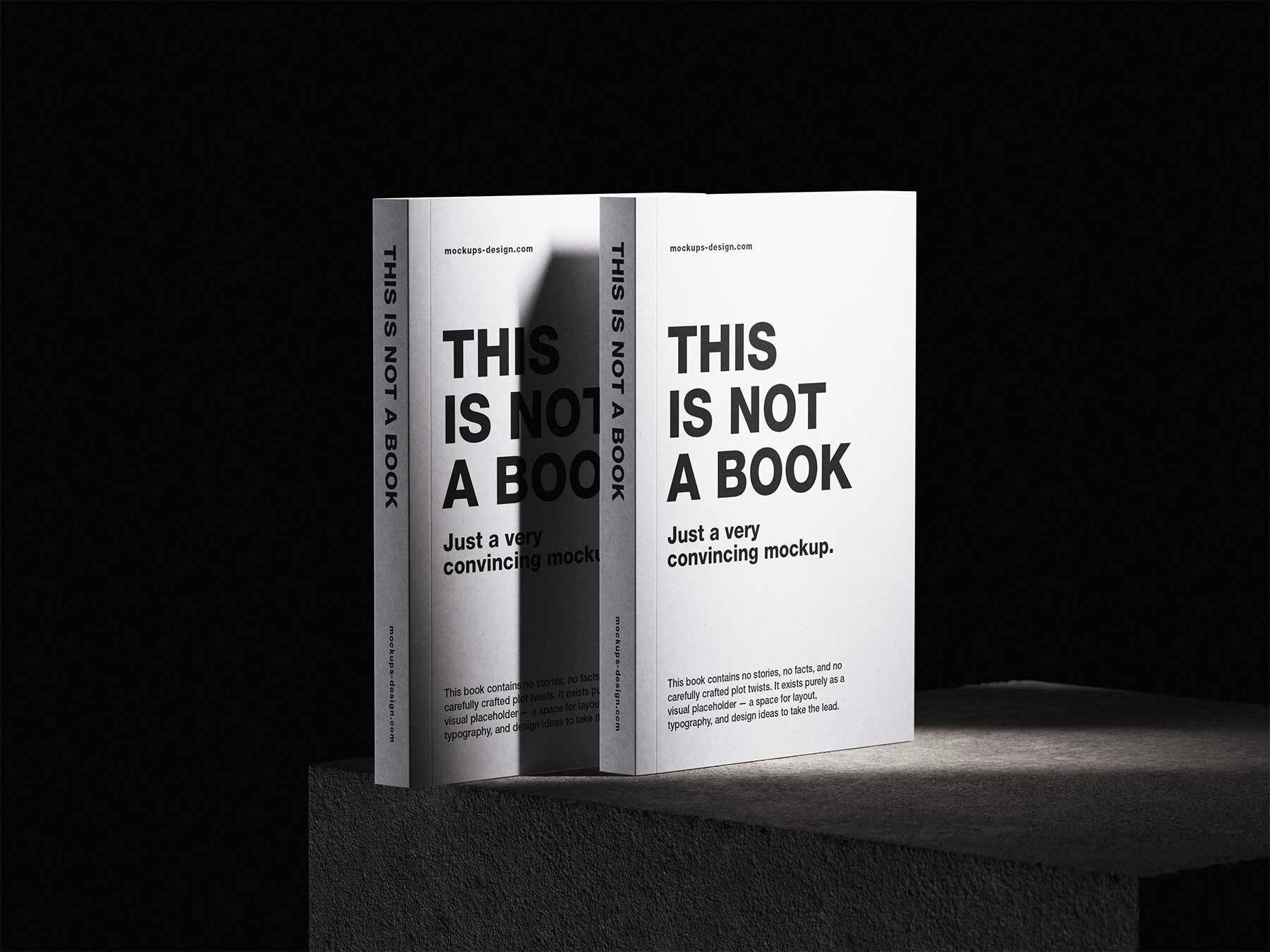 Free Paperback Book Mockup Set