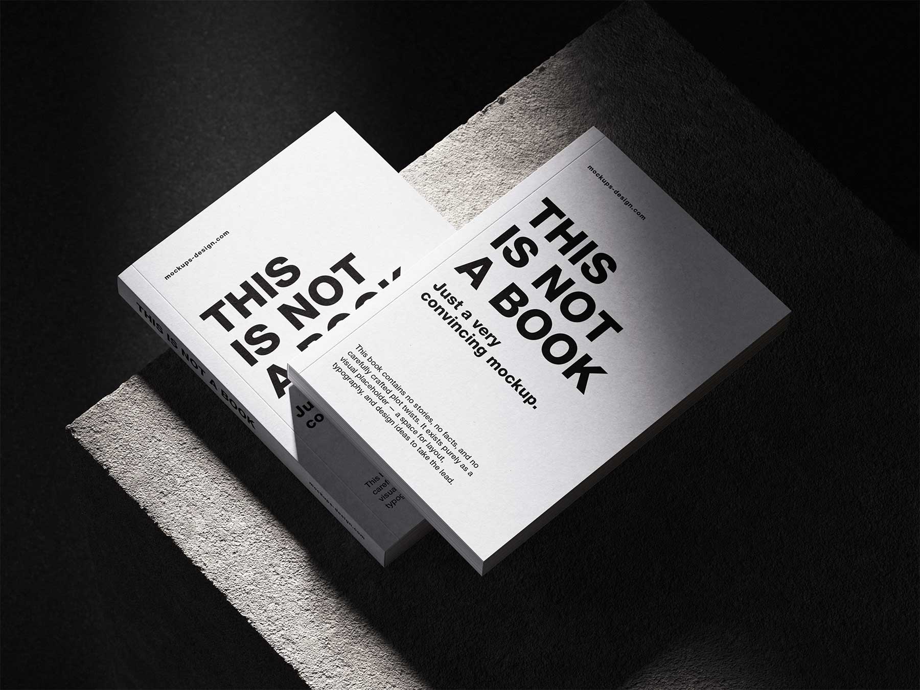 Free Paperback Book Mockup Set