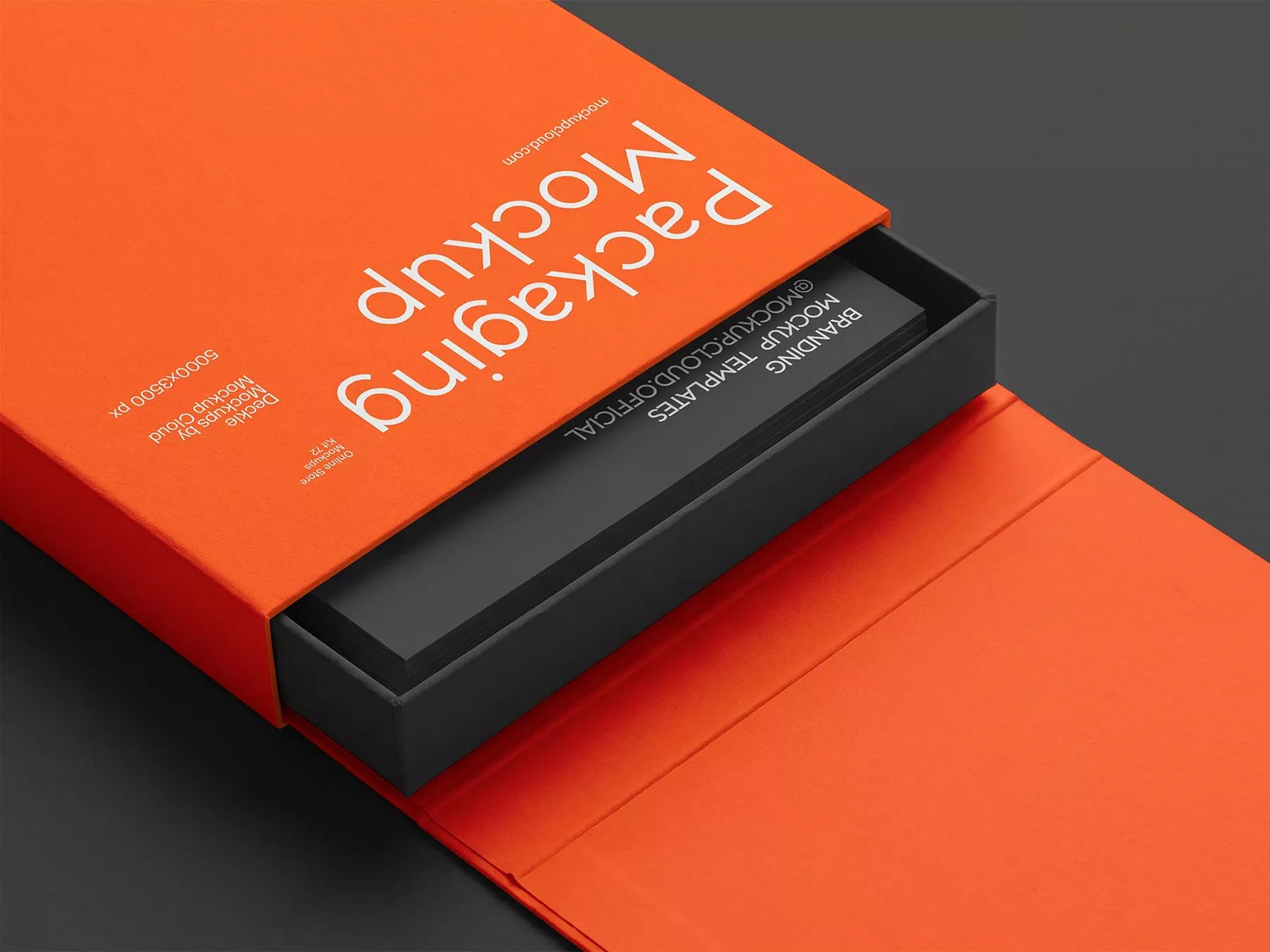 Free Sliding Box Packaging Mockup