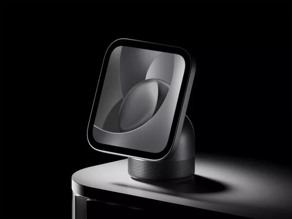 Free Smart Display Speaker Mockup – Home Hub UI Display