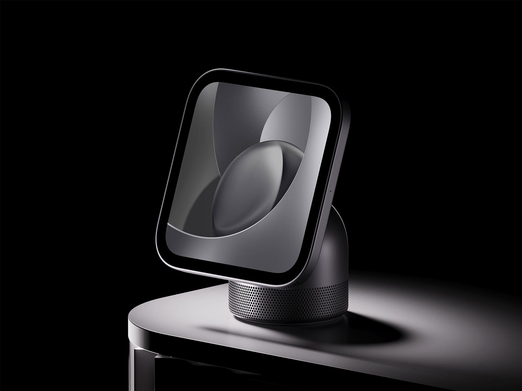 Free Smart Display Speaker Mockup – Home Hub UI Display | The Free Mockup
