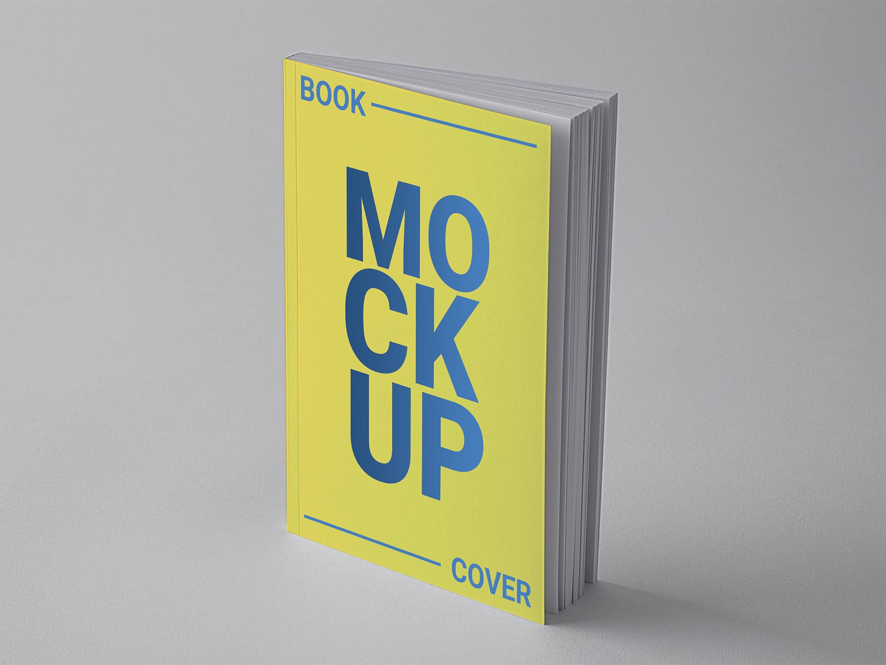 Free Standing Book Cover Mockup