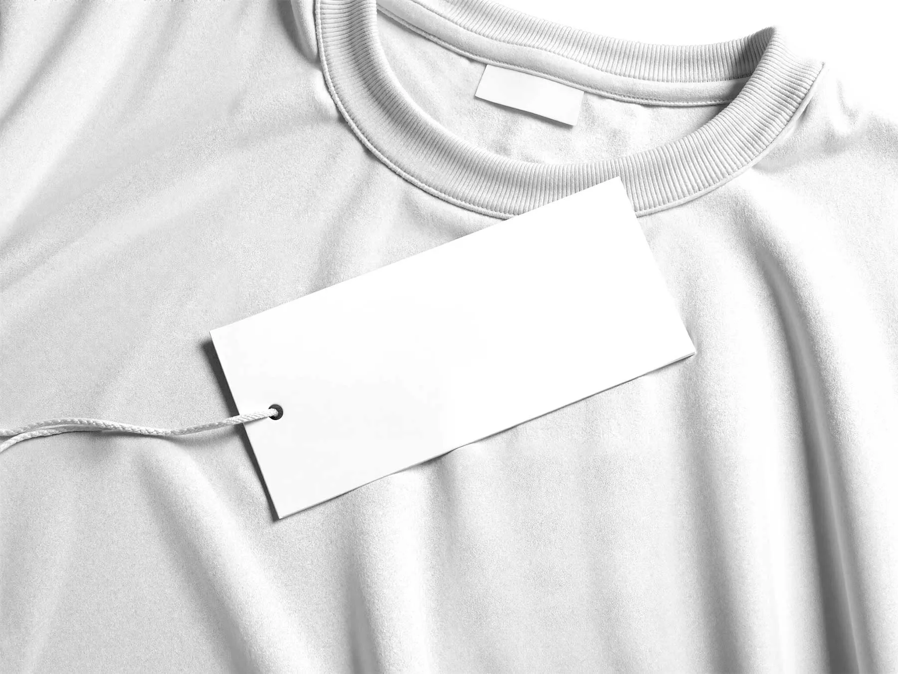Free Sweatshirt Hang Tag Mockup